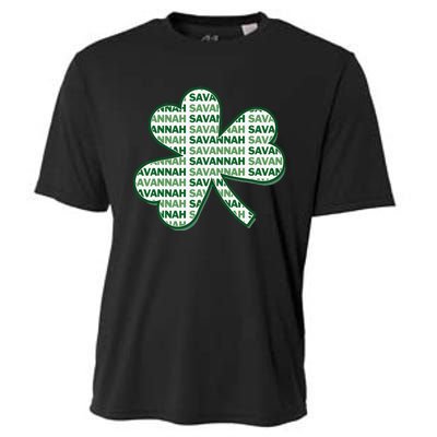 Savannah Georgia St Patrick's Day 4 Leaf Clover Cooling Performance Crew T-Shirt