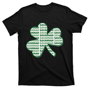 Savannah Georgia St Patrick's Day 4 Leaf Clover T-Shirt