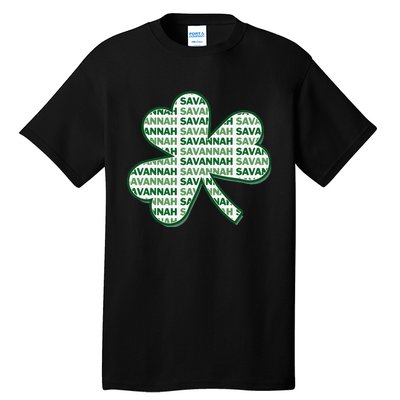 Savannah Georgia St Patrick's Day 4 Leaf Clover Tall T-Shirt