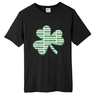 Savannah Georgia St Patrick's Day 4 Leaf Clover Tall Fusion ChromaSoft Performance T-Shirt