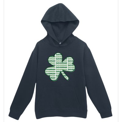 Savannah Georgia St Patrick's Day 4 Leaf Clover Urban Pullover Hoodie