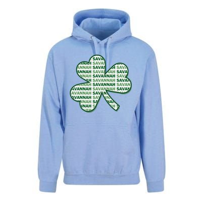 Savannah Georgia St Patrick's Day 4 Leaf Clover Unisex Surf Hoodie