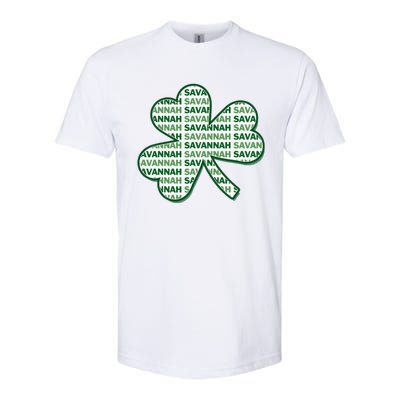 Savannah Georgia St Patrick's Day 4 Leaf Clover Softstyle® CVC T-Shirt