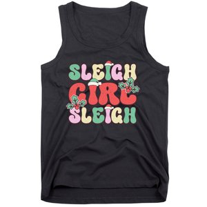 Sleigh Girl Sleigh Festive Holiday Graphic Tank Top