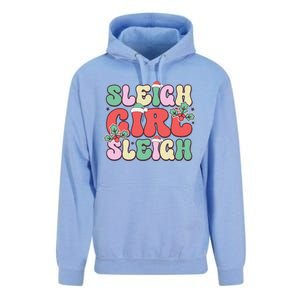 Sleigh Girl Sleigh Festive Holiday Graphic Unisex Surf Hoodie