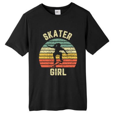 Skater Girl Skateboarder Girl Retro Skateboarding Gift Tall Fusion ChromaSoft Performance T-Shirt