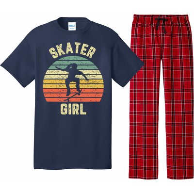 Skater Girl Skateboarder Girl Retro Skateboarding Gift Pajama Set