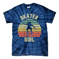 Skater Girl Skateboarder Girl Retro Skateboarding Gift Tie-Dye T-Shirt