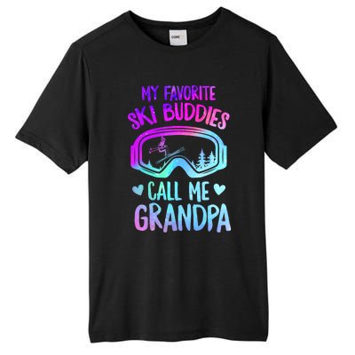 Ski Grandpa Skier Mountain Snow Skiing Grandpa Snowboarding Gift Tall Fusion ChromaSoft Performance T-Shirt