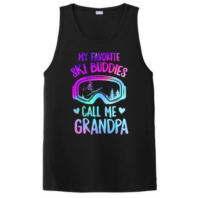 Ski Grandpa Skier Mountain Snow Skiing Grandpa Snowboarding Gift PosiCharge Competitor Tank