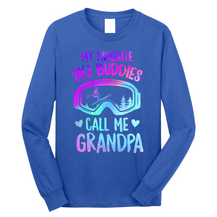 Ski Grandpa Skier Mountain Snow Skiing Grandpa Snowboarding Gift Long Sleeve Shirt