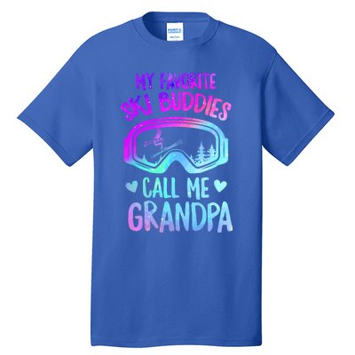 Ski Grandpa Skier Mountain Snow Skiing Grandpa Snowboarding Gift Tall T-Shirt