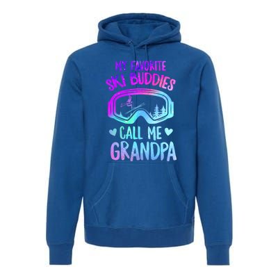 Ski Grandpa Skier Mountain Snow Skiing Grandpa Snowboarding Gift Premium Hoodie