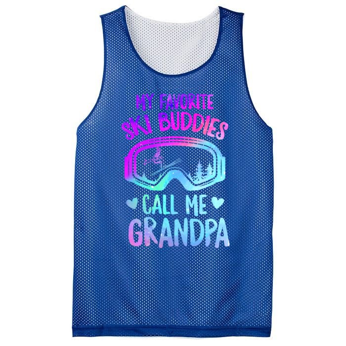 Ski Grandpa Skier Mountain Snow Skiing Grandpa Snowboarding Gift Mesh Reversible Basketball Jersey Tank