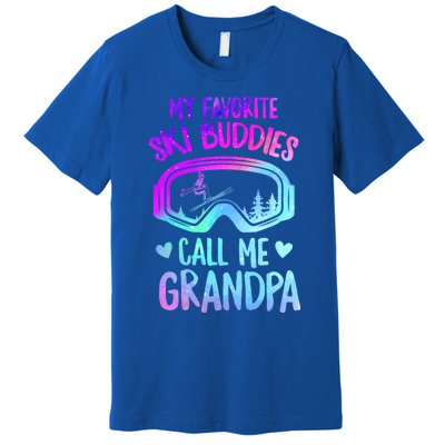 Ski Grandpa Skier Mountain Snow Skiing Grandpa Snowboarding Gift Premium T-Shirt