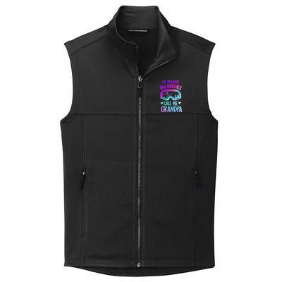 Ski Grandpa Skier Mountain Snow Skiing Grandpa Snowboarding Gift Collective Smooth Fleece Vest