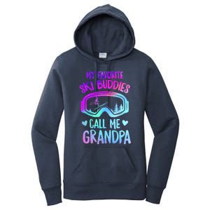 Ski Grandpa Skier Mountain Snow Skiing Grandpa Snowboarding Gift Women's Pullover Hoodie