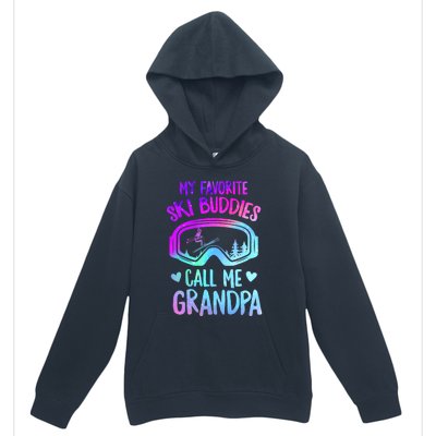 Ski Grandpa Skier Mountain Snow Skiing Grandpa Snowboarding Gift Urban Pullover Hoodie