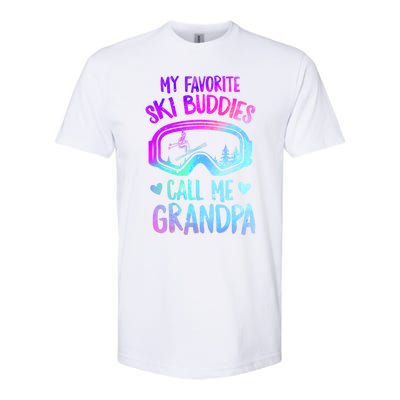 Ski Grandpa Skier Mountain Snow Skiing Grandpa Snowboarding Gift Softstyle CVC T-Shirt