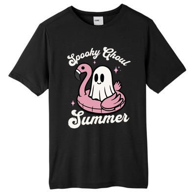 Spooky Ghoul Summer Cute Ghost Flamingo Summer Vibes Beach Tall Fusion ChromaSoft Performance T-Shirt