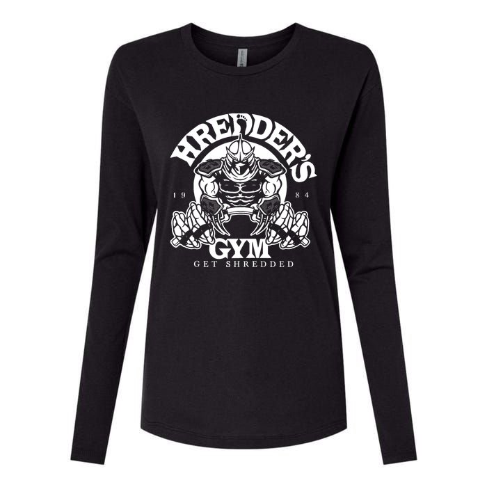 Shredder's Gym Womens Cotton Relaxed Long Sleeve T-Shirt