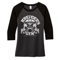 Shredder's Gym Women's Tri-Blend 3/4-Sleeve Raglan Shirt