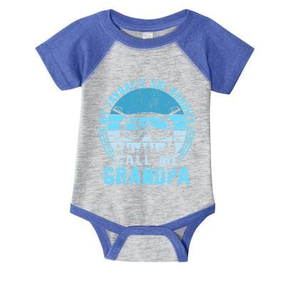 Ski Grandpa Skier Mountain Snow Skiing Grandpa Snowboarding Gift Infant Baby Jersey Bodysuit