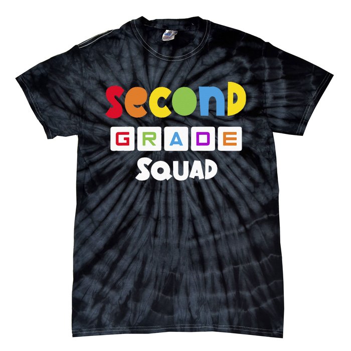 Second Grade Squad Team 2nd Grade Teacher Tie-Dye T-Shirt