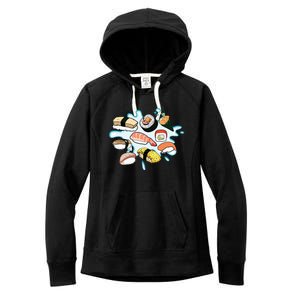 Sushi Graphic Sushi Lover Gift Women's Fleece Hoodie