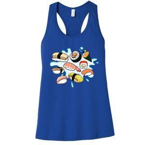 Sushi Graphic Sushi Lover Gift Women's Racerback Tank