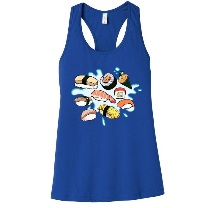 Sushi Graphic Sushi Lover Gift Women's Racerback Tank