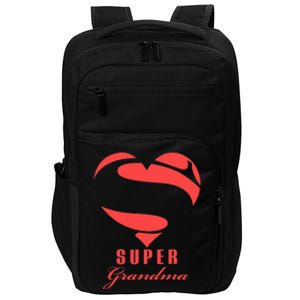 Super Grandma Superhero T Gift Mother Father Day Impact Tech Backpack