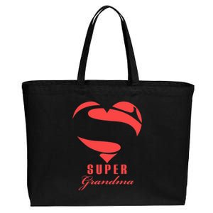 Super Grandma Superhero T Gift Mother Father Day Cotton Canvas Jumbo Tote