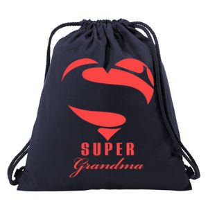 Super Grandma Superhero T Gift Mother Father Day Drawstring Bag