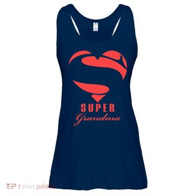 Super Grandma Superhero T Gift Mother Father Day Ladies Essential Flowy Tank