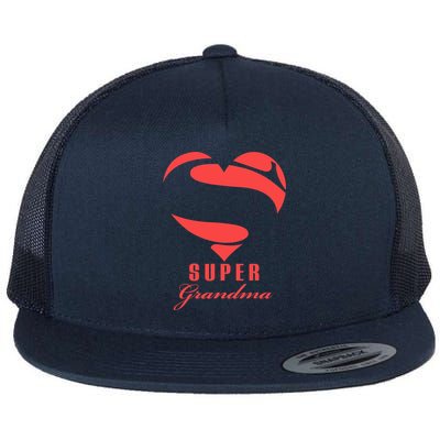 Super Grandma Superhero T Gift Mother Father Day Flatbill Hat