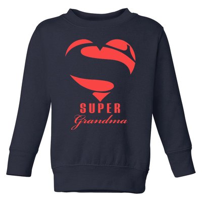 Super Grandma Superhero T Gift Mother Father Day Toddler Sweatshirt