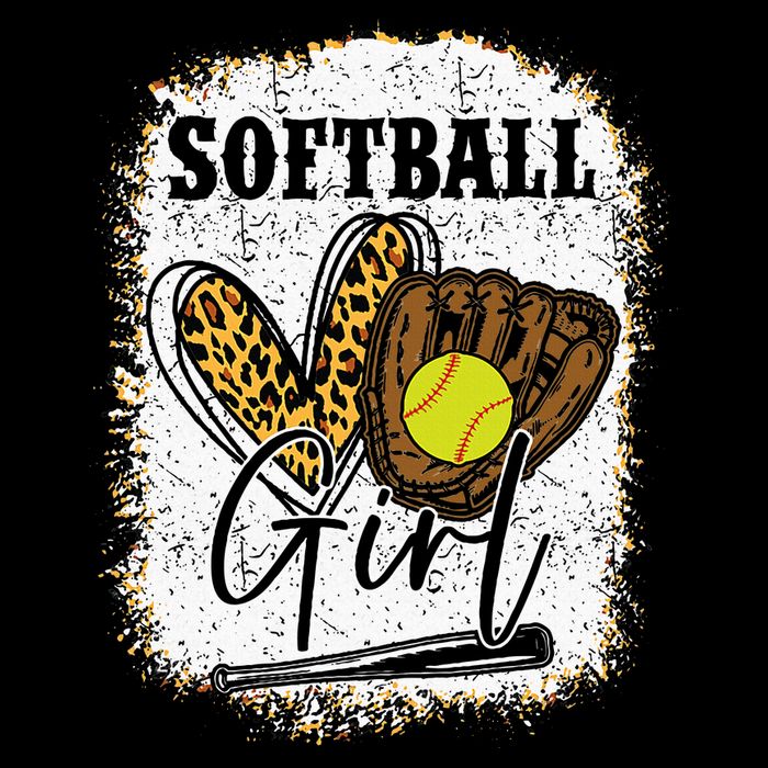 Softball Girl Softball Button