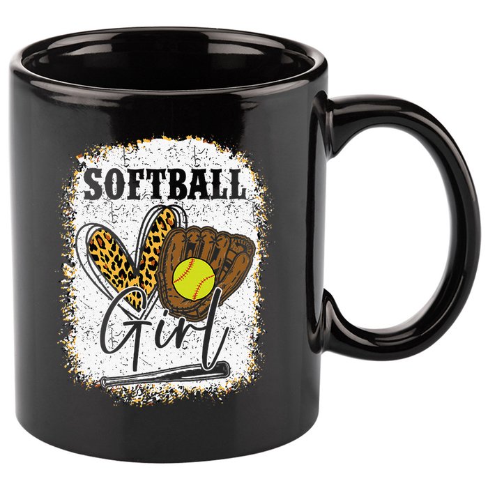 Softball Girl Softball 11oz C Handle Ceramic Mug