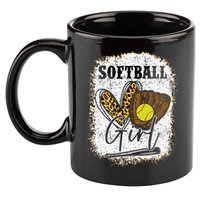 Softball Girl Softball 11oz C Handle Ceramic Mug