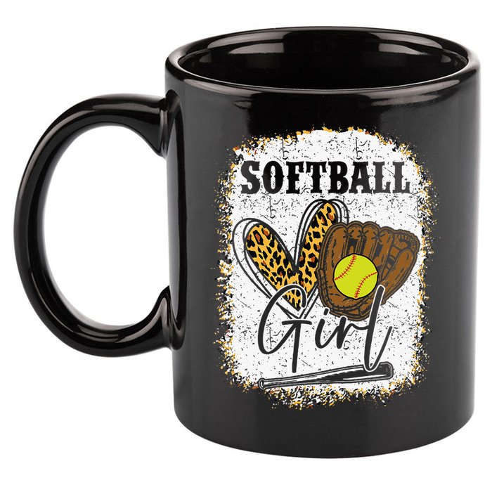 Softball Girl Softball 11oz C Handle Ceramic Mug