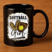 Softball Girl Softball 11oz C Handle Ceramic Mug