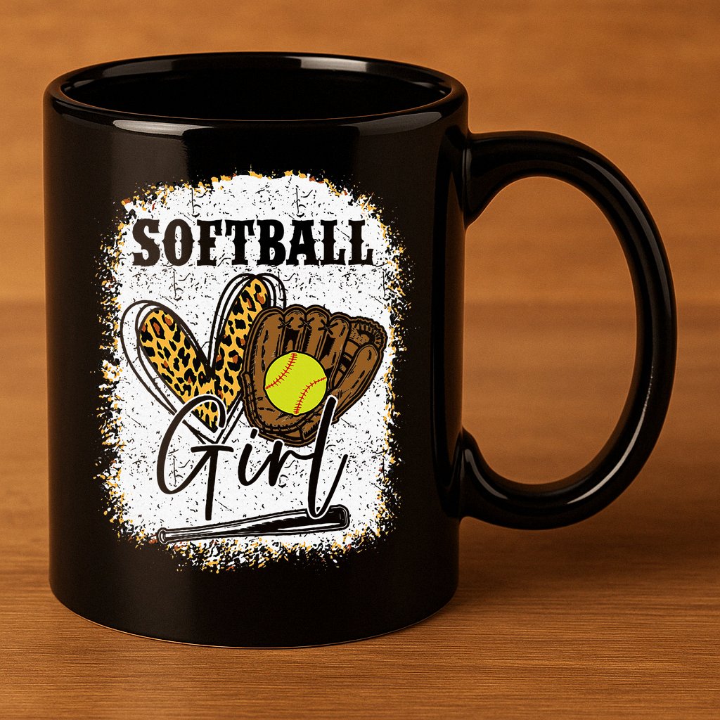Softball Girl Softball 11oz C Handle Ceramic Mug