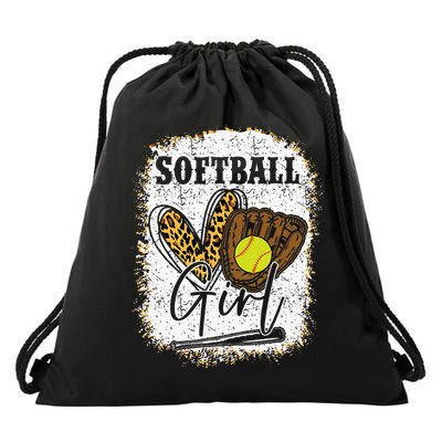 Softball Girl Softball Drawstring Bag