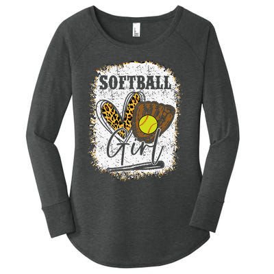 Softball Girl Softball Women's Perfect Tri Tunic Long Sleeve Shirt