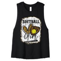 Softball Girl Softball Women's Racerback Cropped Tank