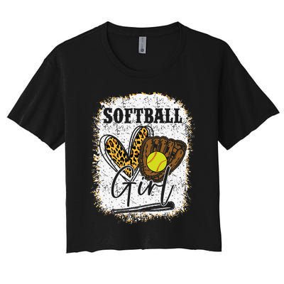 Softball Girl Softball Women's Crop Top Tee