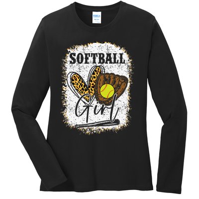 Softball Girl Softball Ladies Long Sleeve Shirt