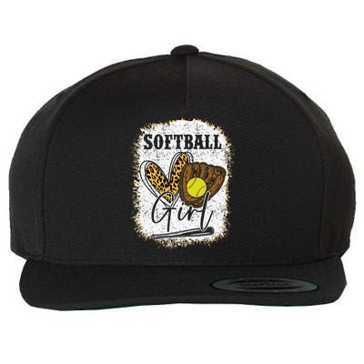 Softball Girl Softball Wool Snapback Cap