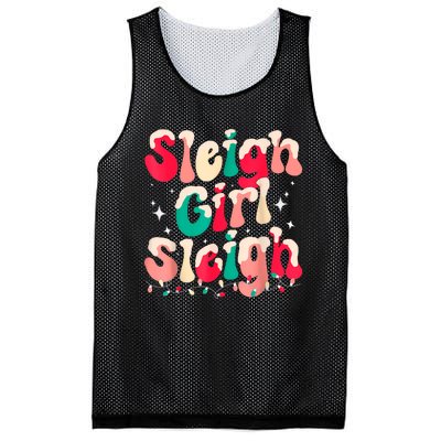 Sleigh Girl Sleigh Christmas Retro Xmas Holiday Mesh Reversible Basketball Jersey Tank